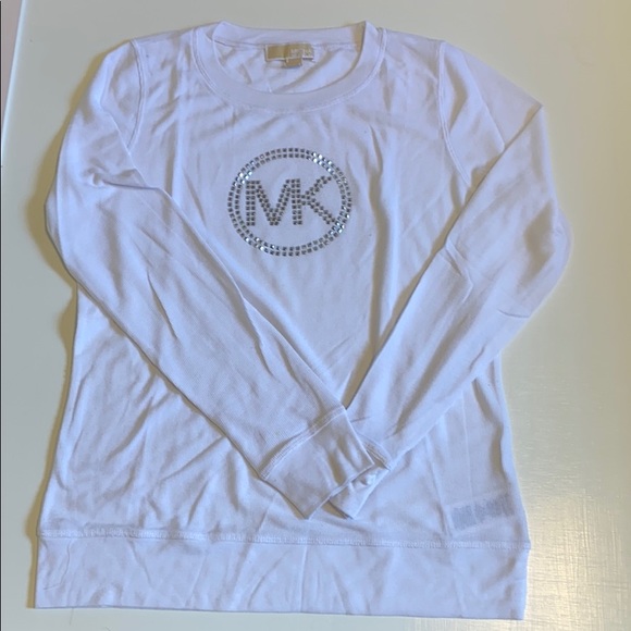 Michael Kors White Long Sleeve Top - Picture 3 of 9
